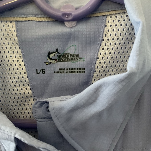 WOMEN’s WORLD WIDE FISHERMEN’S SHIRT, SIZE L - Picture 3 of 5